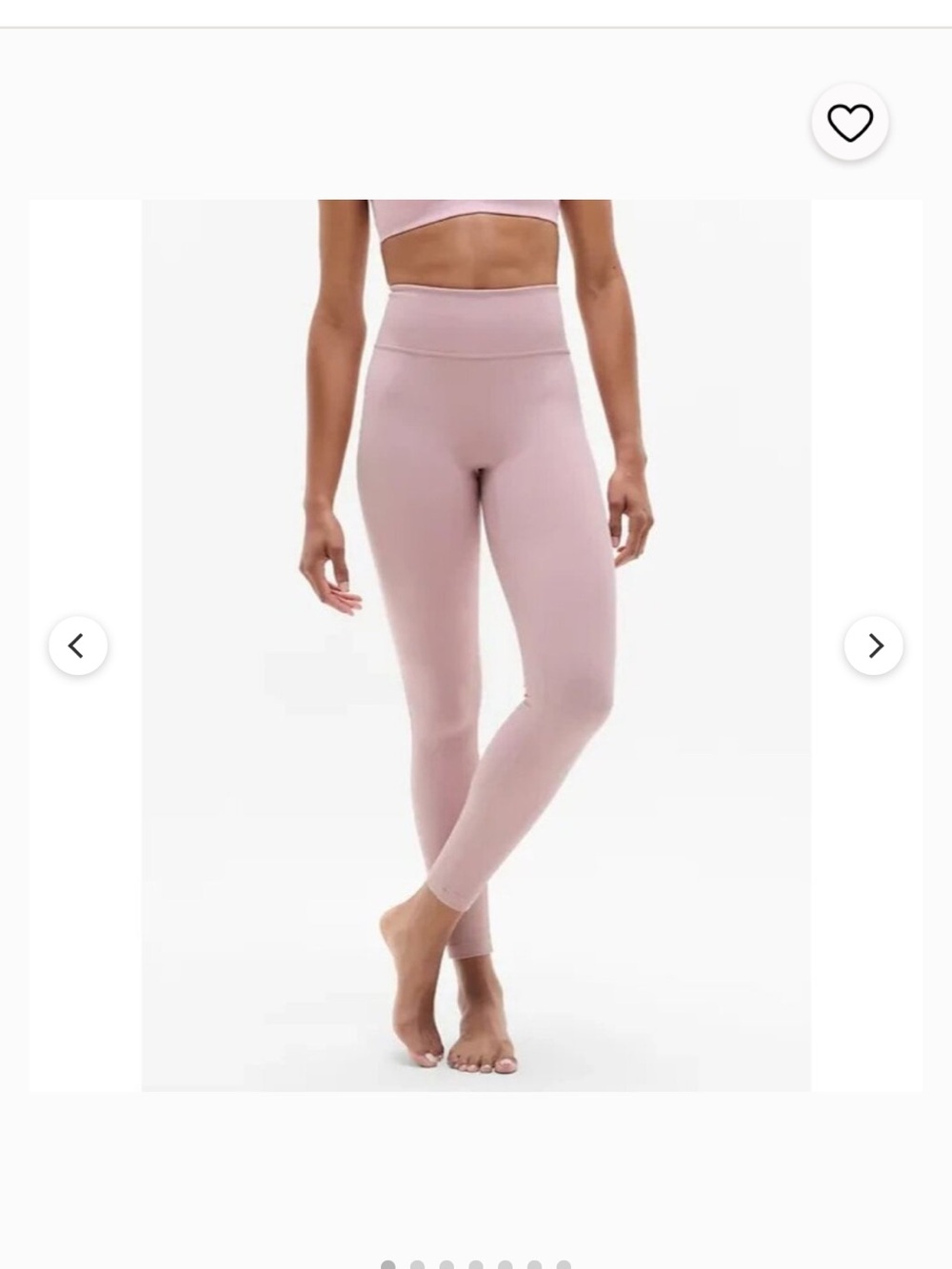 Athleta intuition High-Rise  Leggings - Blush Pink cotton blend